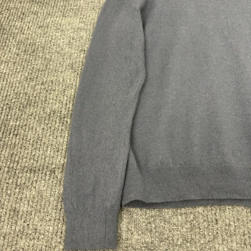 Banana Republic Sweater Mens M Blue Merino Wool Rayon V Neck Pullover Argyle‎